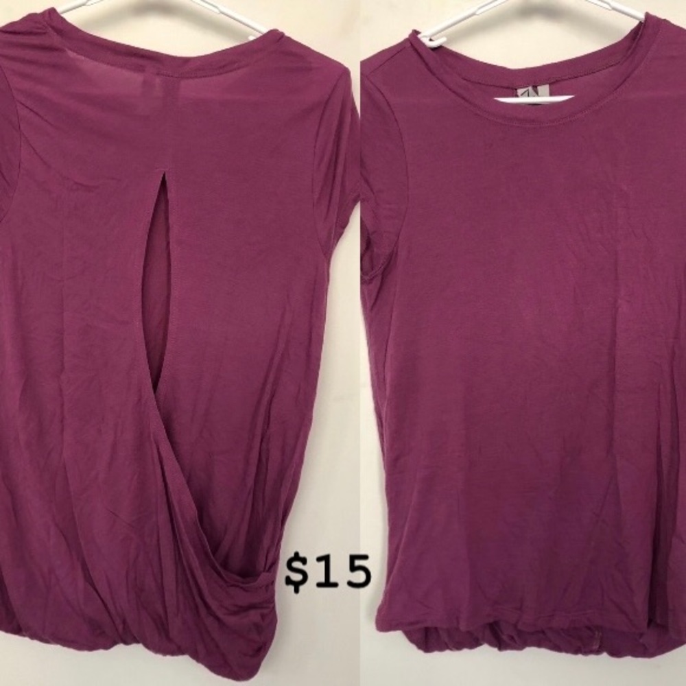 Open back athletic top
